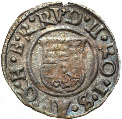 Węgry, Rudolf II. Denar 1572 KB, Kremnica