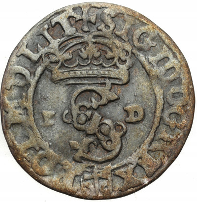 Zygmunt III Waza. Szeląg 1590, Olkusz - znak Półruszt