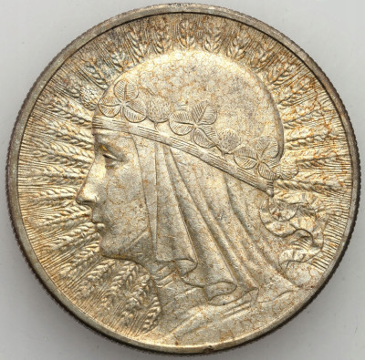 II RP. 10 złotych 1932 bez znaku – ŁADNE