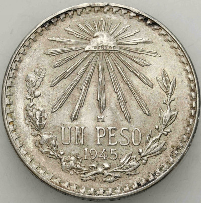 Meksyk. 1 peso 1945, Meksyk - SREBRO