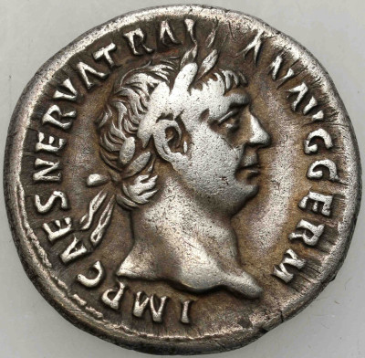 Cesarstwo Rzymskie, Trajan (98–117). Denar, Rzym - SREBRO