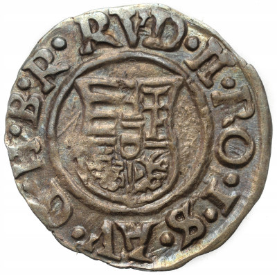 Węgry. Rudolf II. Denar 1591 KB, Kremnica