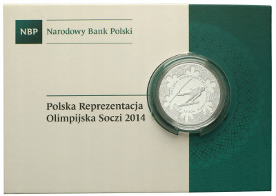 10 złotych 2014 Reprezentacja Olimpijska Soczi - SREBRO