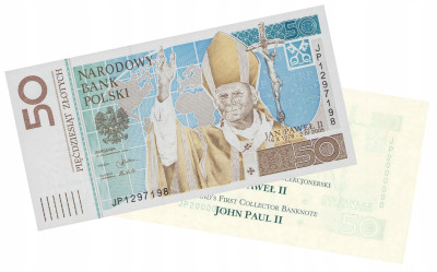 Banknot 50 złotych 2006 Papież Jan Paweł II (UNC)