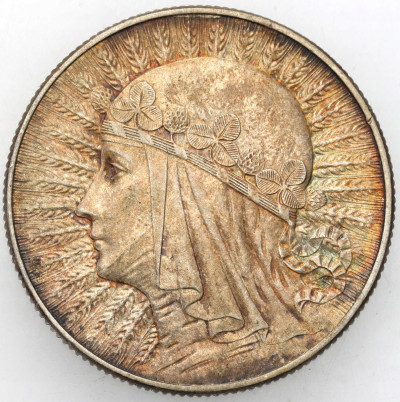 II RP. 5 złotych 1934 głowa kobiety – ŁADNE