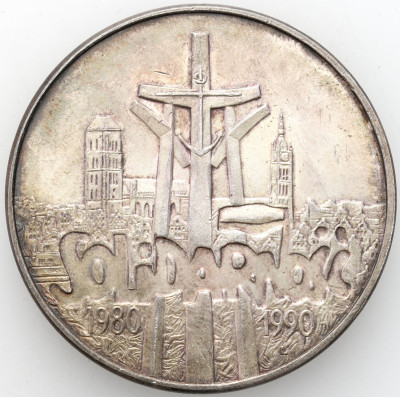 100.000 złotych 1990 Solidarność typ A – SREBRO