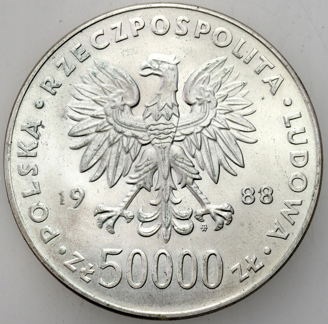 50.000 złotych 1988 Józef Piłsudski – SREBRO