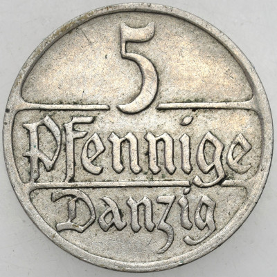 Wolne Miasto Gdańsk/Danzig. 5 fenigów 1923