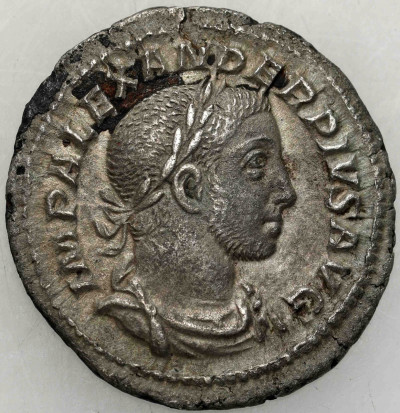 Cesarstwo Rzymskie, Aleksander Sewer (222–235). Denar, Rzym - SREBRO