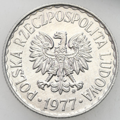 PRL. 1 złoty 1977 – PIĘKNE