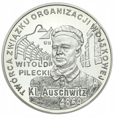 10 złotych 2010 Auschwitz – Pilecki – SREBRO