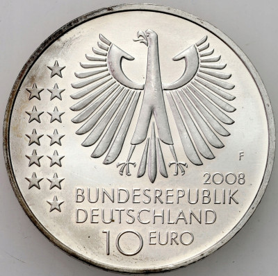 Niemcy. 10 euro 2008, 150 rocznica urodzin - Max Planck – SREBRO