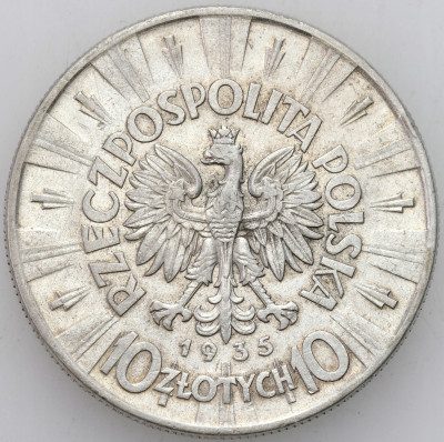 II RP. 10 złotych 1935 Piłsudski - SREBRO