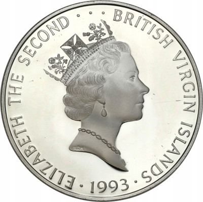 Brytyjskie Wyspy Dziewicze. 25 dolarów 1993 Uchatki – SREBRO