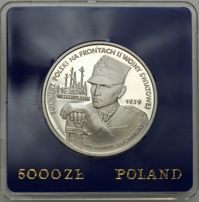 PRL. 5.000 złotych 1989 Westerplatte – SREBRO