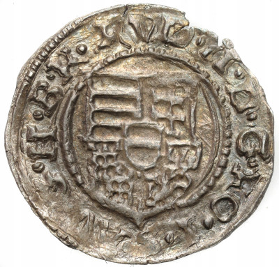 Węgry. Rudolf II. Denar 1606 KB, Kremnica