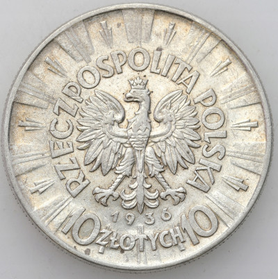II RP. 10 złotych 1936 Piłsudski - SREBRO