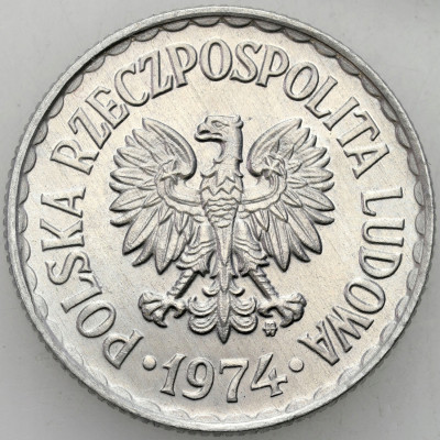 PRL. 1 złoty 1974 – PIĘKNE