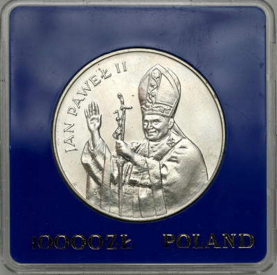 Polska - 10.000 złotych 1987 Papież - SREBRO 750