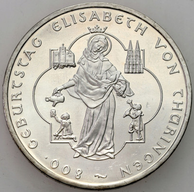Niemcy. 10 euro 2007, Elżbieta z Turyngii – SREBRO