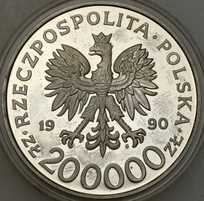 III RP. 200.000 złotych 1990 Grot Rowecki – SREBRO