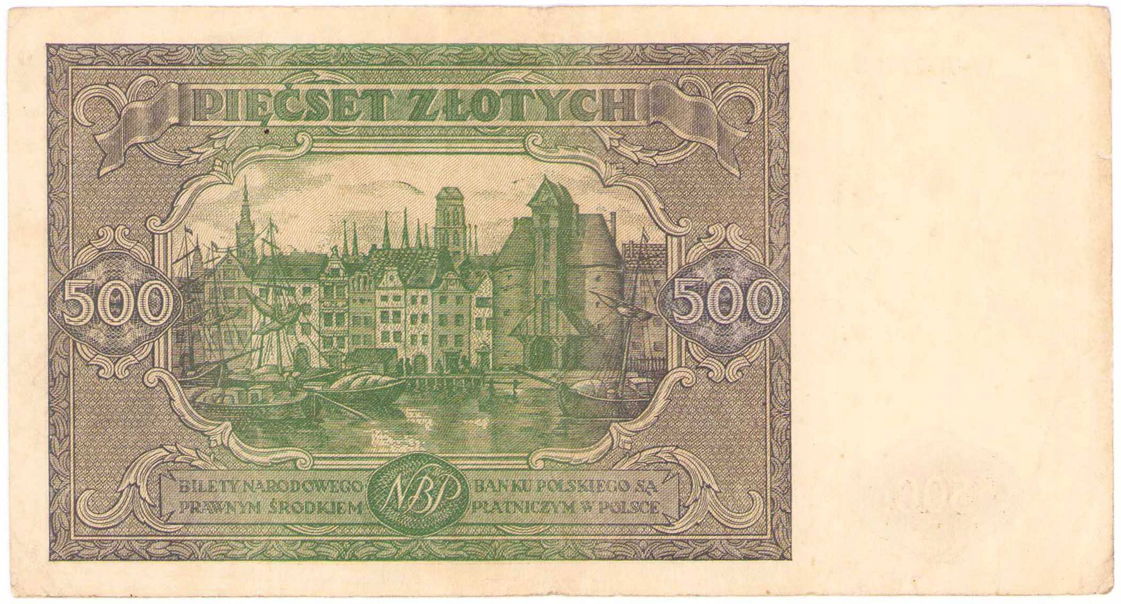 RZADSZE – 500 złotych 1946 seria H