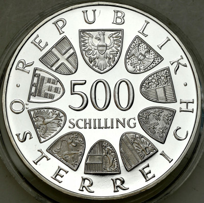 Austria. 500 szylingów 1984 Rejsy przez Jezioro Bodeńskie – SREBRO