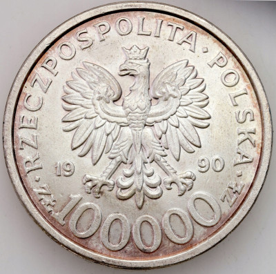 100.000 złotych 1990 Solidarność typ B – RZADSZE
