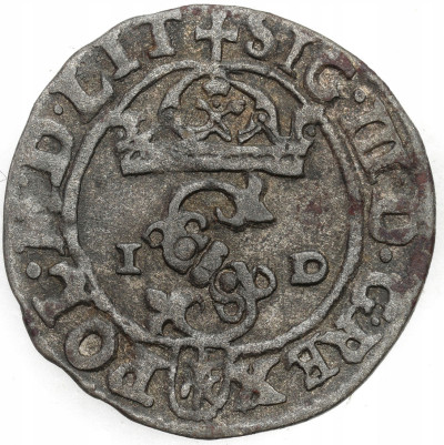 Zygmunt III Waza. Szeląg 1589, Olkusz - znak Półruszt