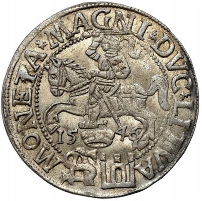 Zygmunt II August. Grosz 1546, Wilno - ŁADNY