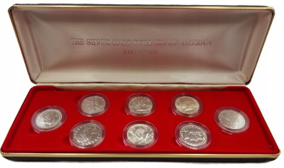 The Silver Half Dollars Of America, 8 sztuk - SREBRO