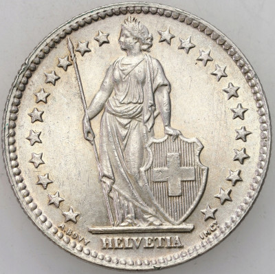 Szwajcaria. 2 franki 1955 – SREBRO