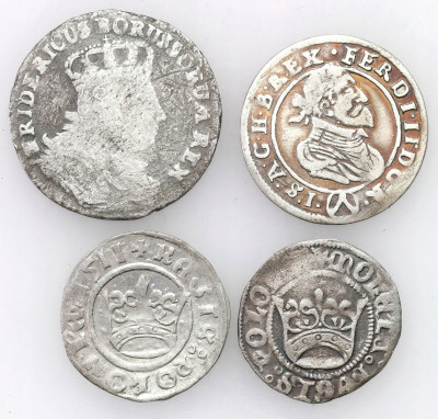 Polska, Prusy, Austria, zestaw 4 monet - SREBRO