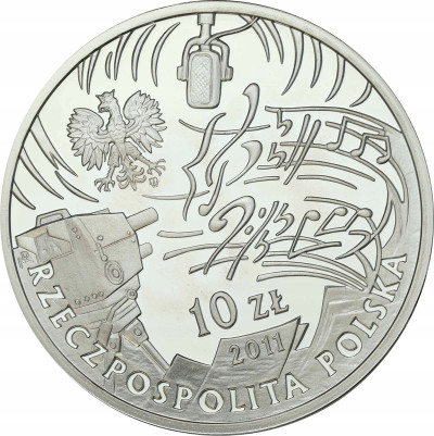 10 złotych 2011–J. Wasowski i J. Przybora – SREBRO