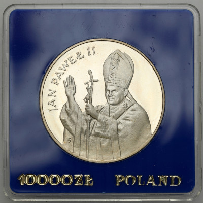 10000 zł 1987 Papież Jan Paweł II - LUSTRZANY