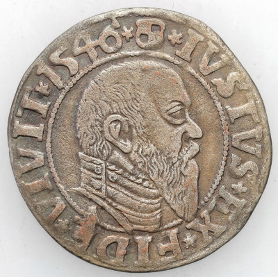 Albert Hohenzollern. Grosz 1546, Królewiec – RZADSZY