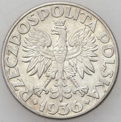 II RP. 2 złote 1936 żaglowiec - SREBRO