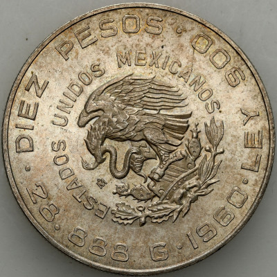 Meksyk - 10 peso 1960 - SREBRO