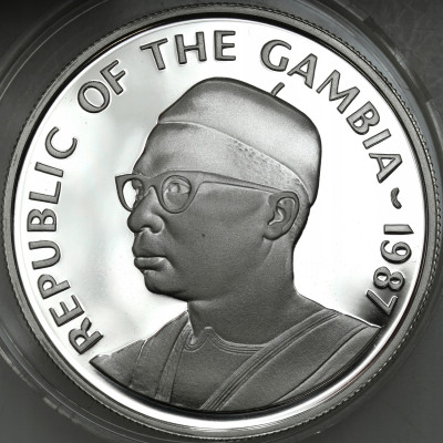 Gambia - 20 dalasis Światowy Fundusz na rzecz Ochrony Przyrody - SREBRO
