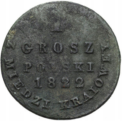 Polska XIX w./ Rosja. Aleksander l. 1 grosz polski 1822 IB, Warszawa