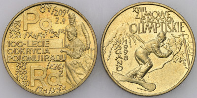 2 złote 1998 GN RÓŻNE – 2 szt