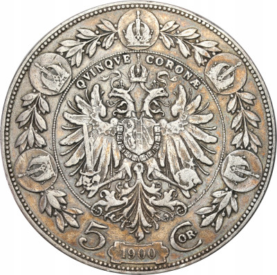 Austria. Franciszek Józef (1848–1916). 5 koron 1900, Wiedeń
