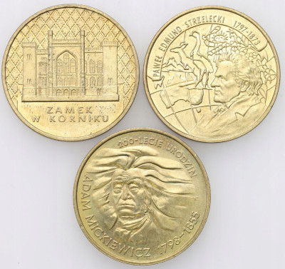 2 złote 1997-1998 GN RÓŻNE – 3 szt