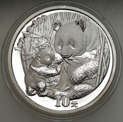 Chiny - 10 yuanów 2005, Panda – UNCJA SREBRA