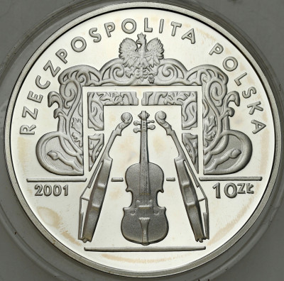 III RP. 10 złotych 2001 Henryk Wieniawski – SREBRO