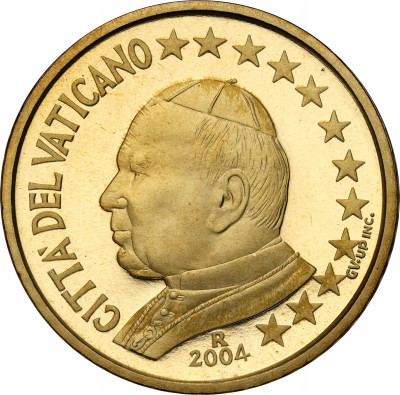 Watykan. 50 eurocentów 2004 Jan Paweł II, Rzym – LUSTRZANKA
