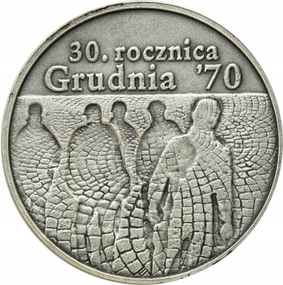 10 złotych 2000 30 rocznica Grudnia 70 – SREBRO
