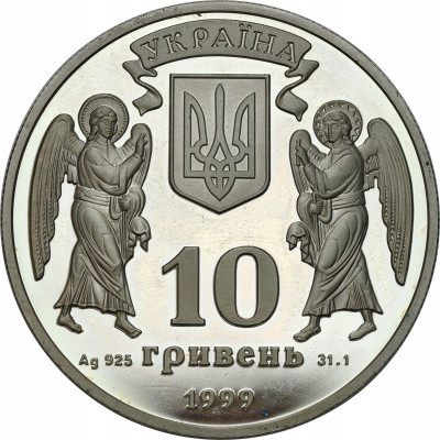 Ukraina. 10 hrywien 1999 Boże Narodzenie – SREBRO