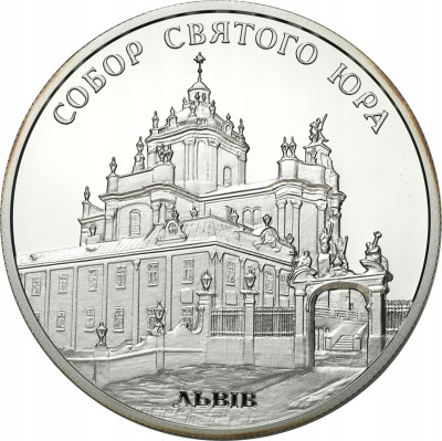 Ukraina. 10 hrywien 2004 św. Jura we Lwowie – SREBRO
