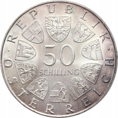 Austria. 50 szylingów 1972 Salzburg – SREBRO